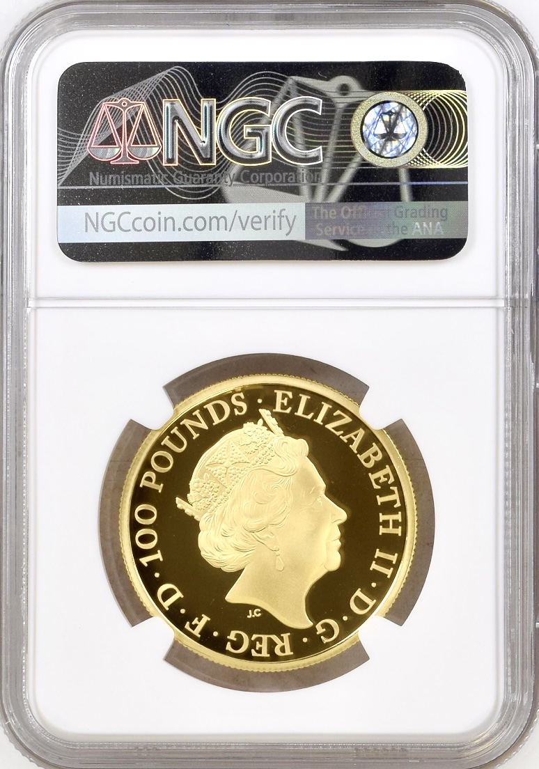 British graded gold proof coin